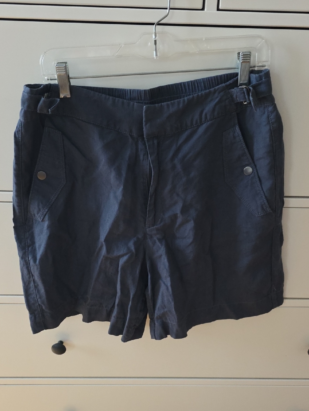 Athleta Navy Blue Women's Flat Front Shorts